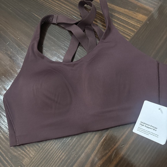 lululemon athletica Other - Lululemon NWT Weave-Back 36B, Burgundy , High Support Running NEW